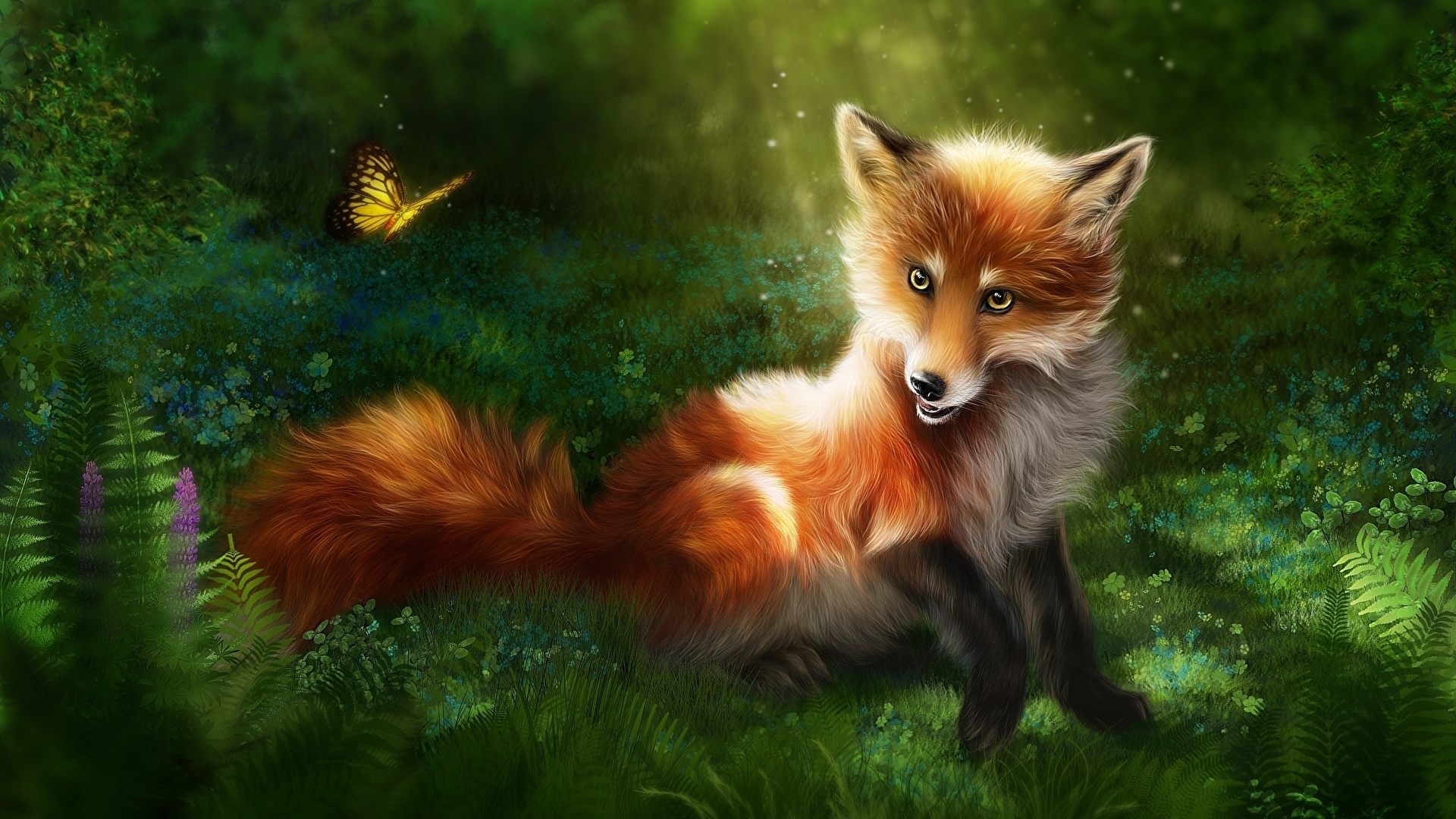 Fox Art HD Wallpaper