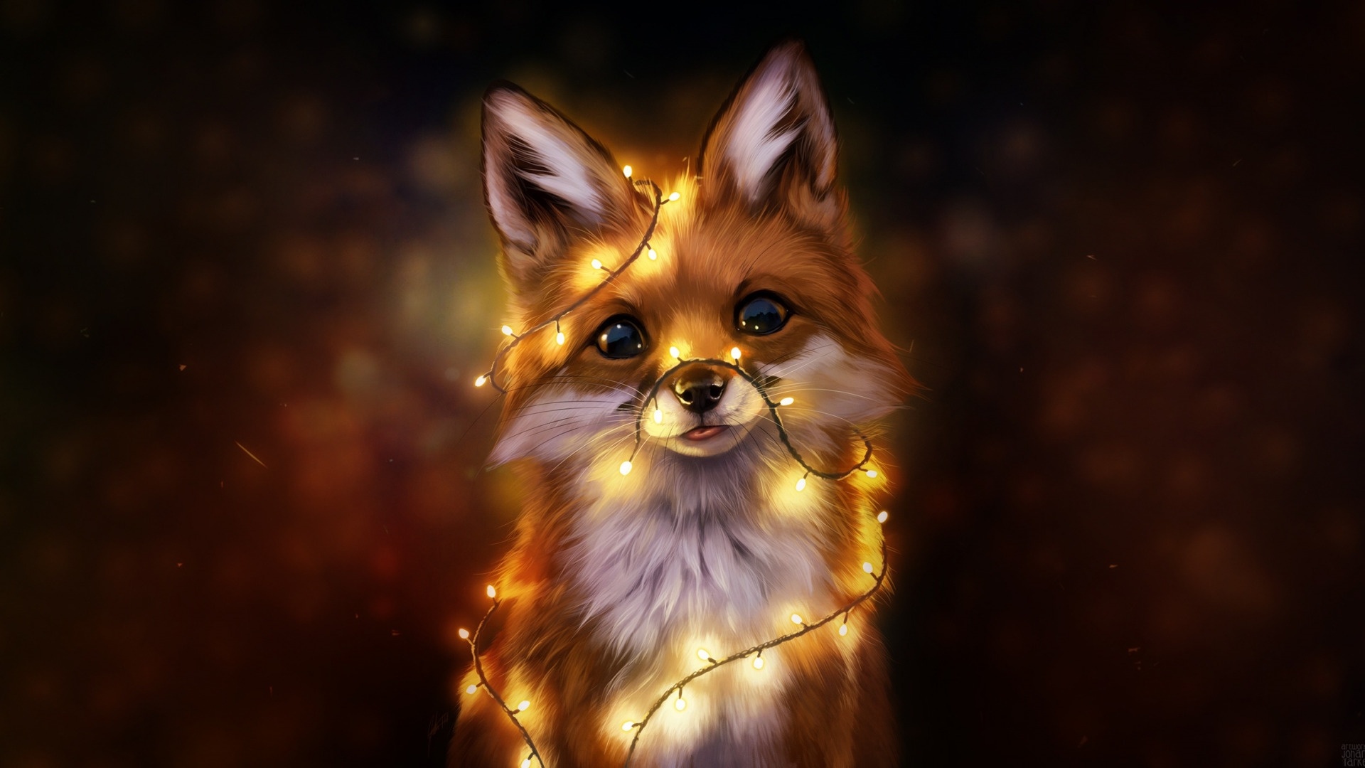 Fox Art HD Wallpaper