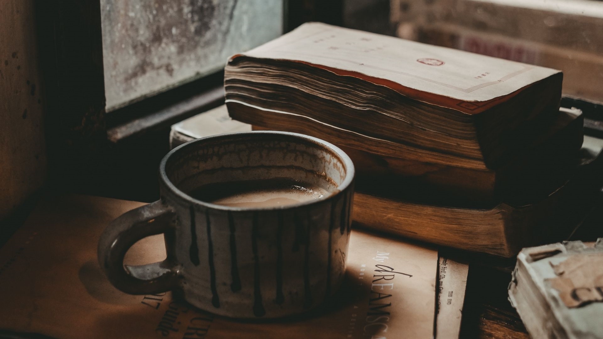Book And Coffee computer wallpaper