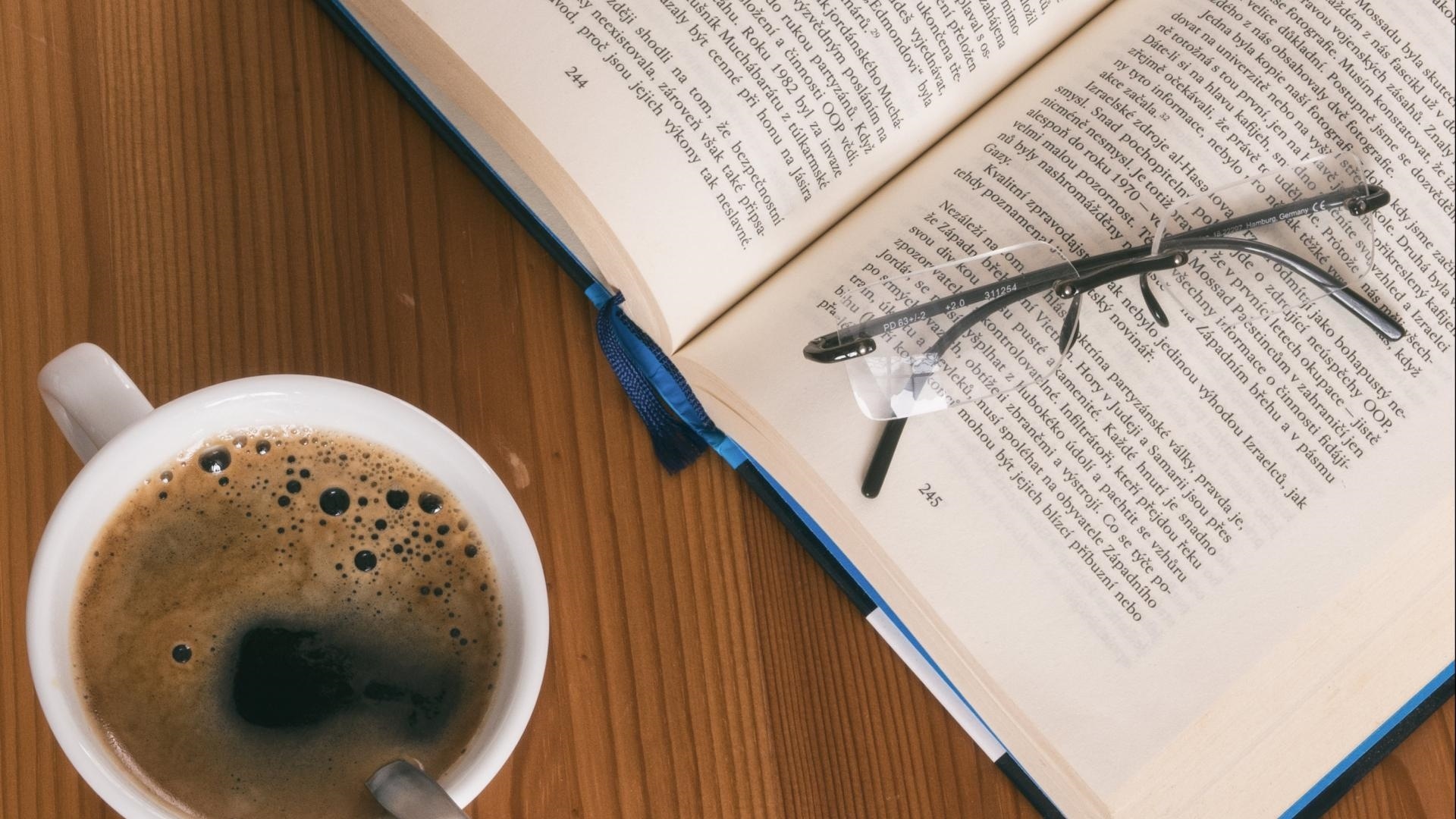 Book And Coffee Background