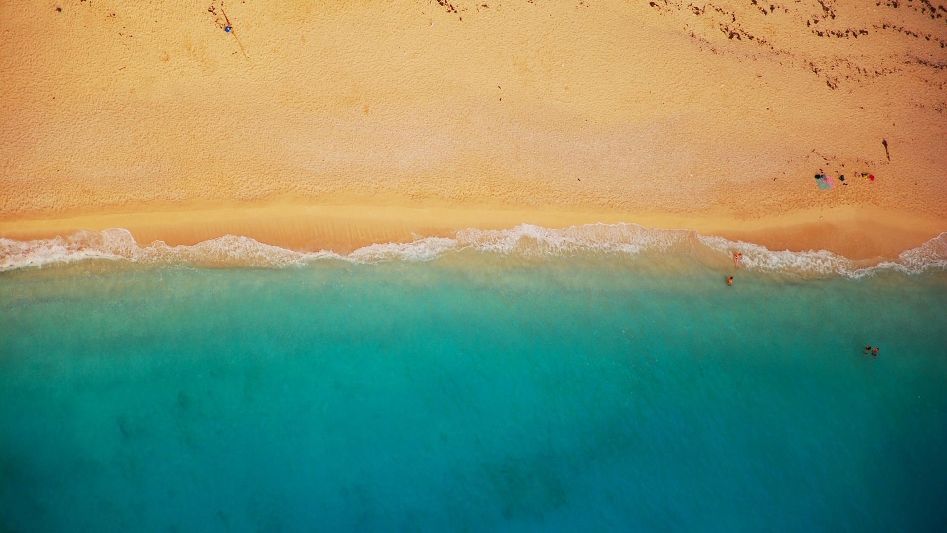 Sea ​​and Sand From Above free photo