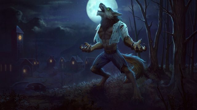 Werewolf computer background