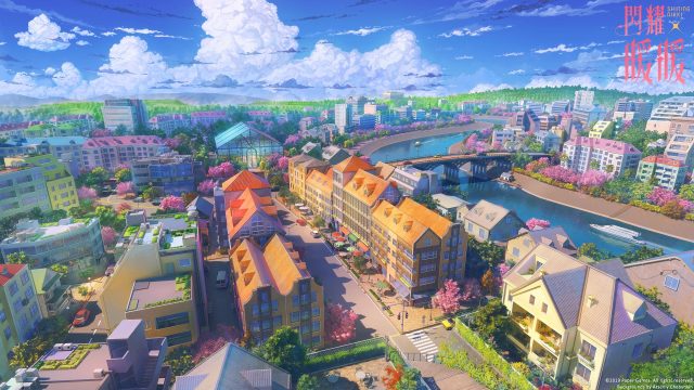 Anime City 1080p wallpaper