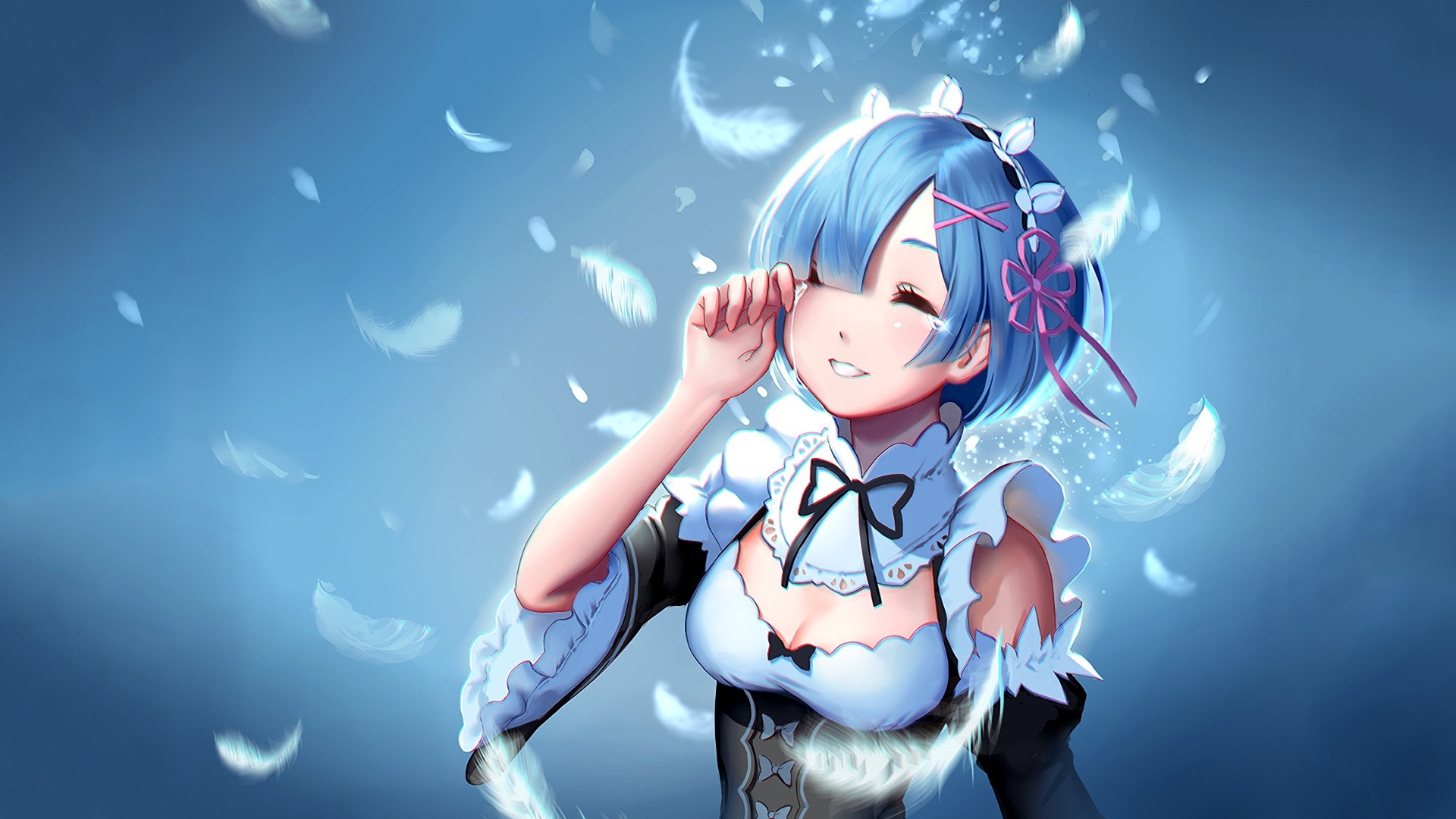 Anime Girl Smile best background