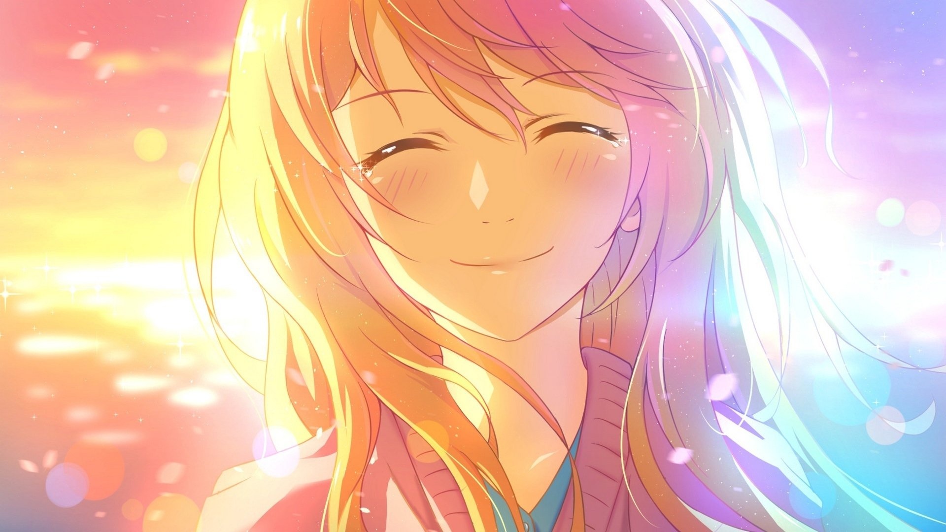 Anime Girl Smile 1080p wallpaper