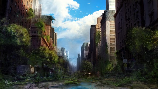 20 Post Apocalyptic Overgrown City Wallpapers - Wallpaperboat