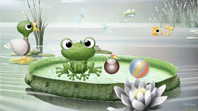 Cartoon Frog free photo