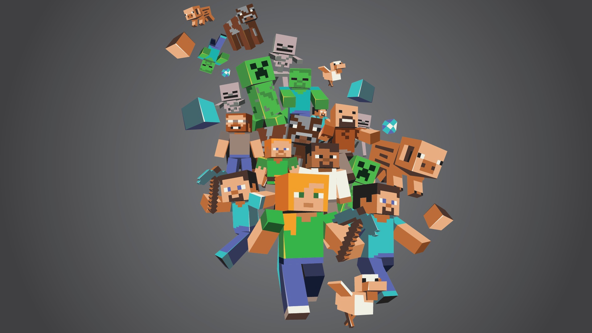 Minecraft desktop wallpaper free download