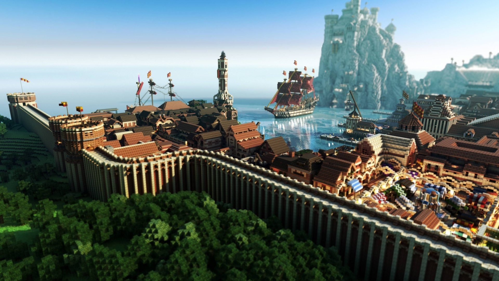 Minecraft desktop background