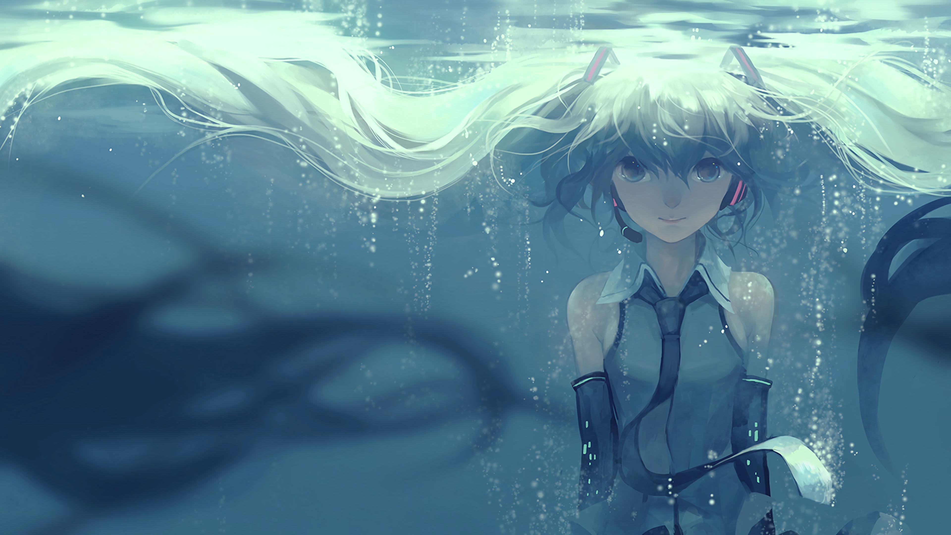 Anime Girl And Water best background