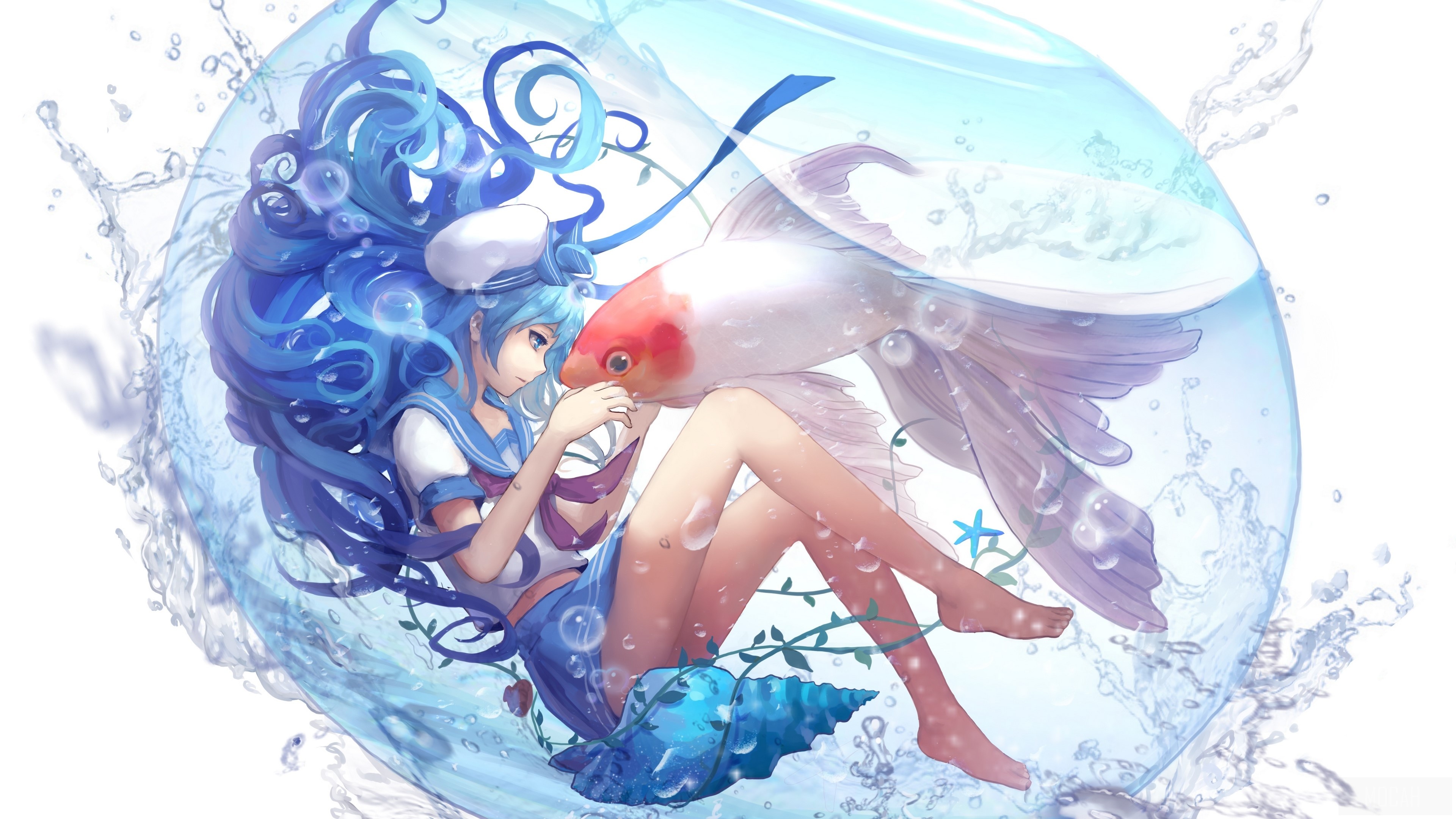Anime Girl And Water free picture