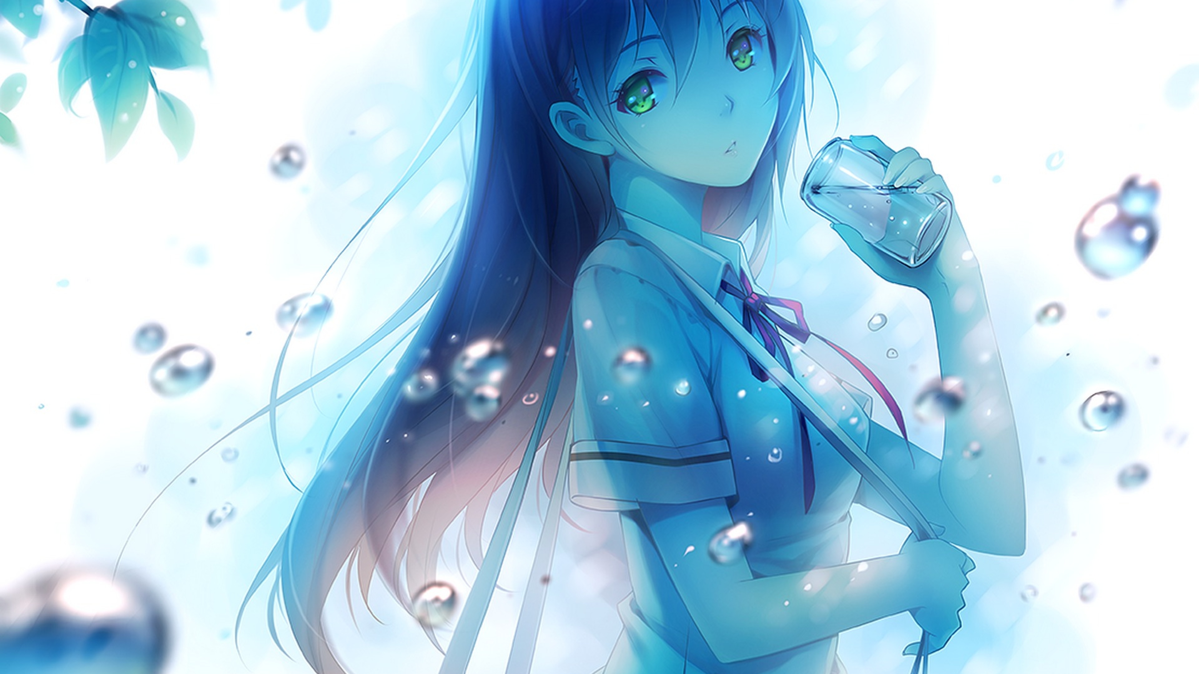 Anime Girl And Water best wallpaper
