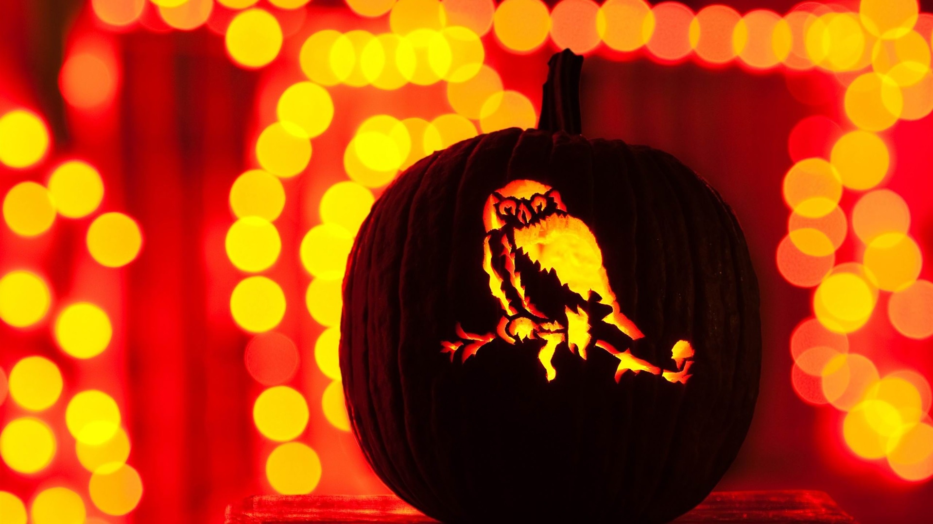 Halloween Owl computer wallpaper