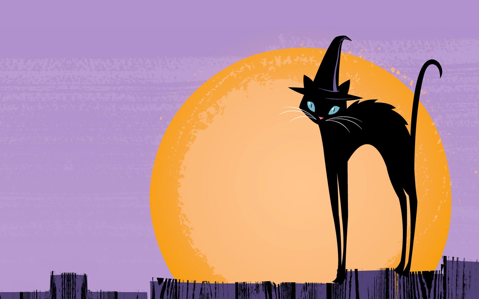 Halloween Cat pc wallpaper