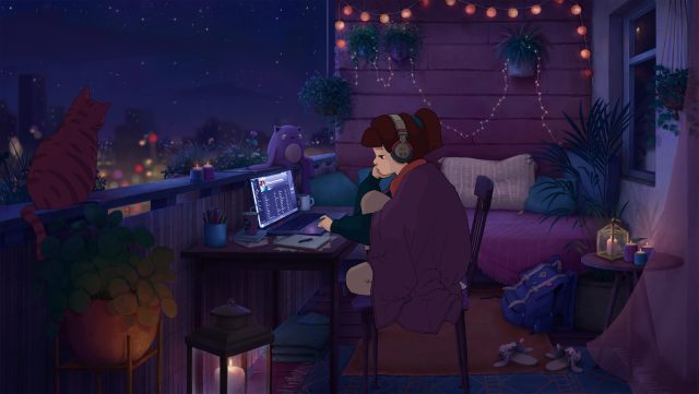 Обои lofi girl