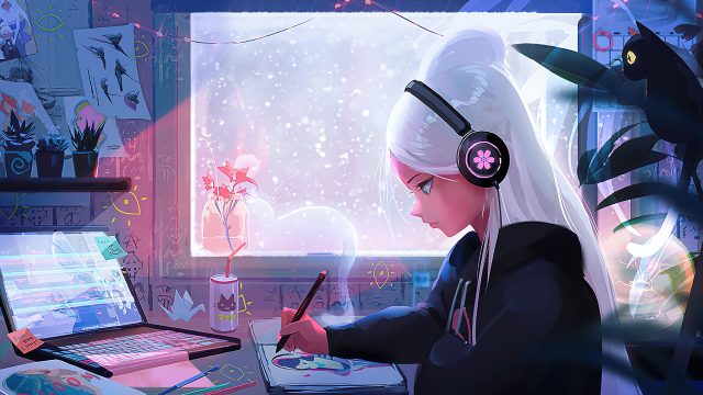 Обои lofi girl