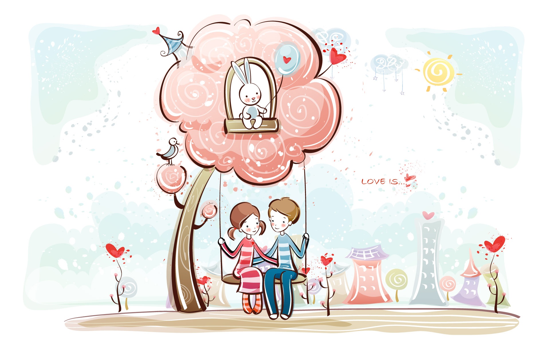 Valentines Day Illustration background picture