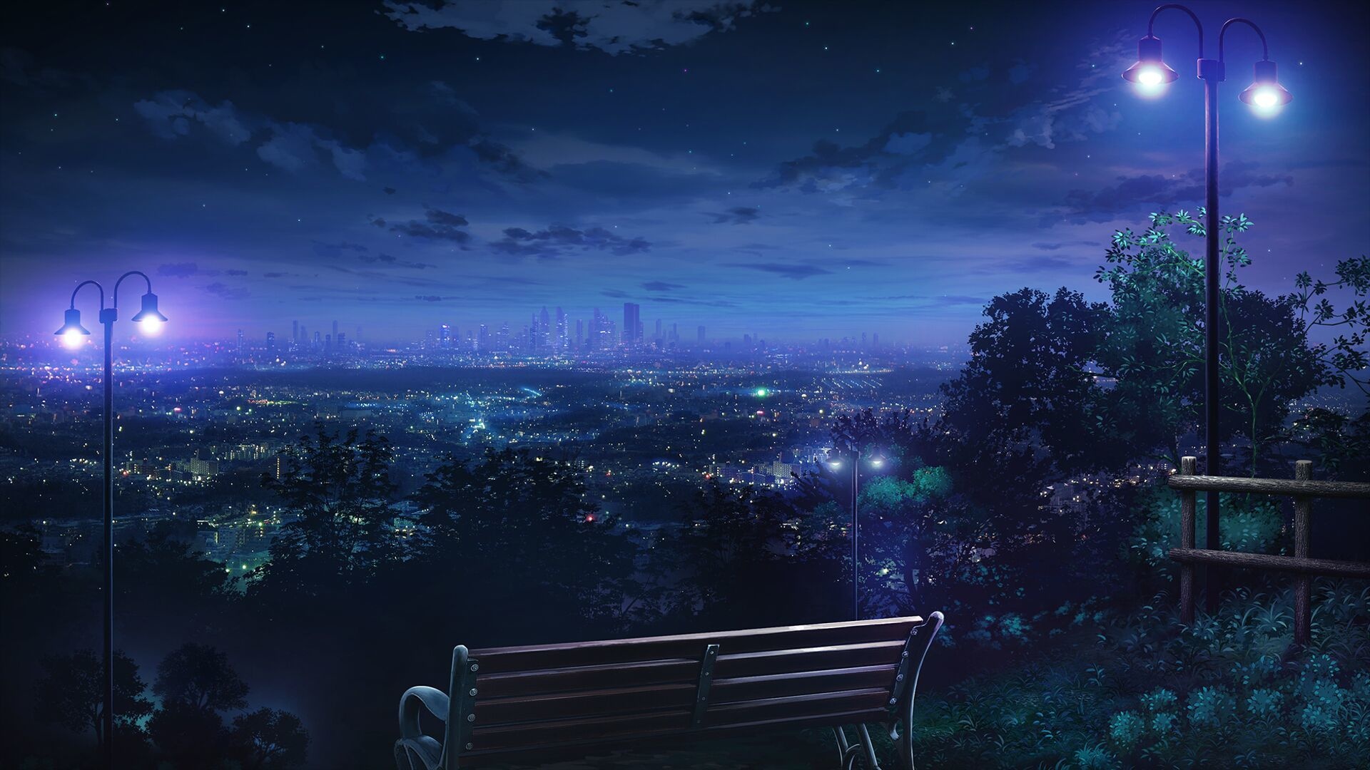 Loneliness Anime City windows background