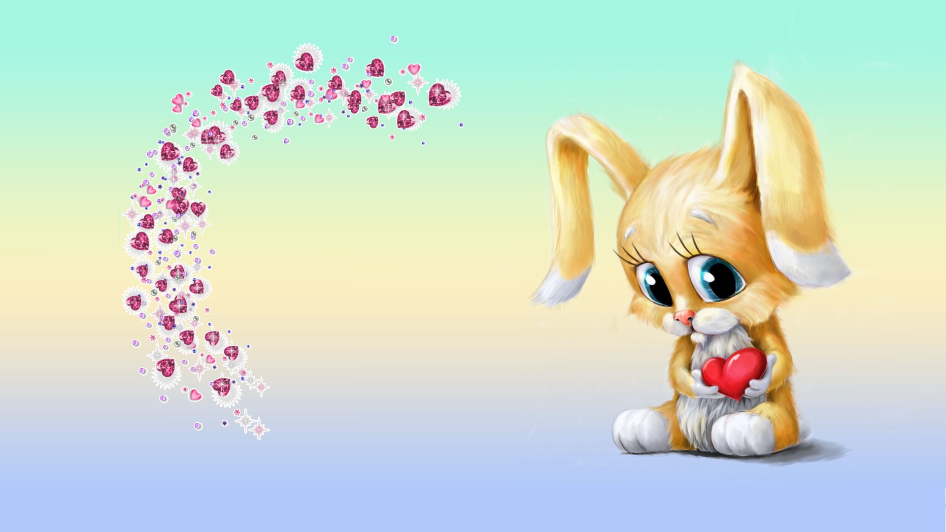 Cartoon Rabbit laptop wallpaper
