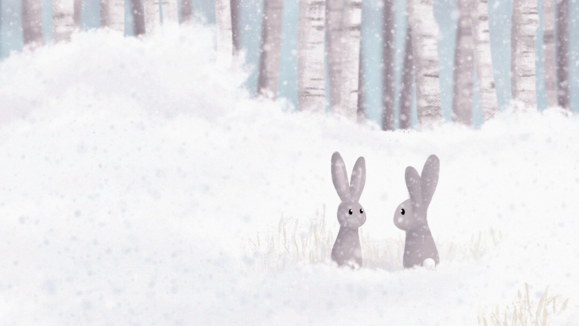 Cartoon Rabbit cool background