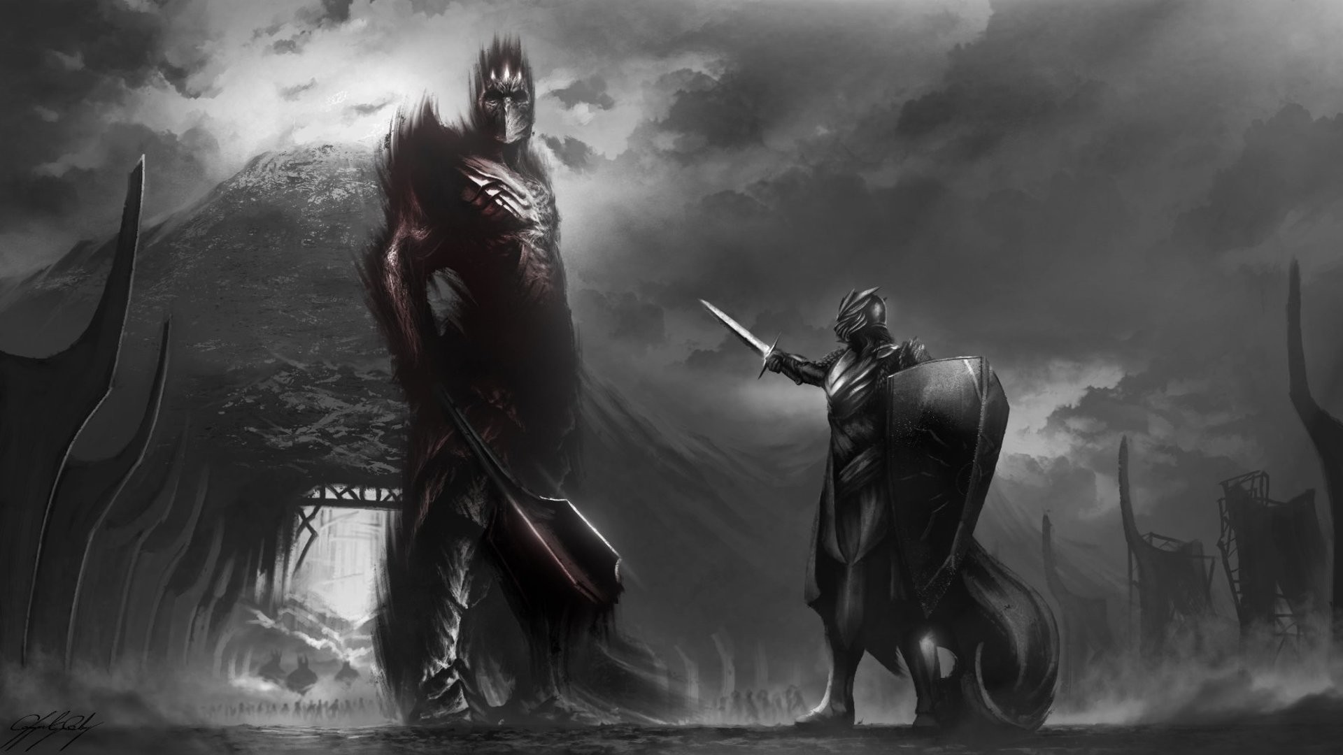 Dark Lord Of The Rings desktop wallpaper